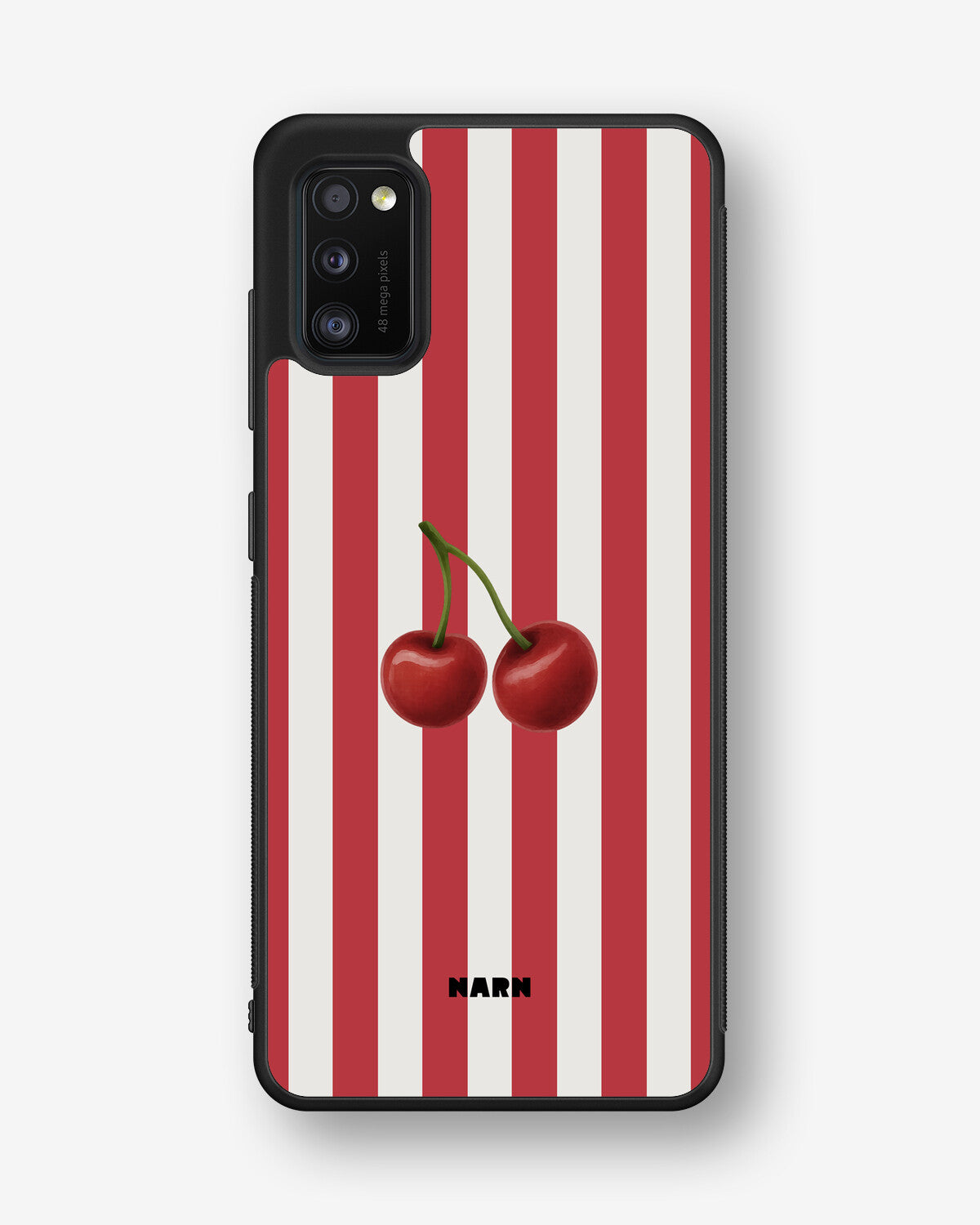 Samsung Galaxy A41 (2020) Hard Case – Cherry Stripes - View 1