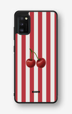 Samsung Galaxy A41 (2020) Hard Case – Cherry Stripes - View 1
