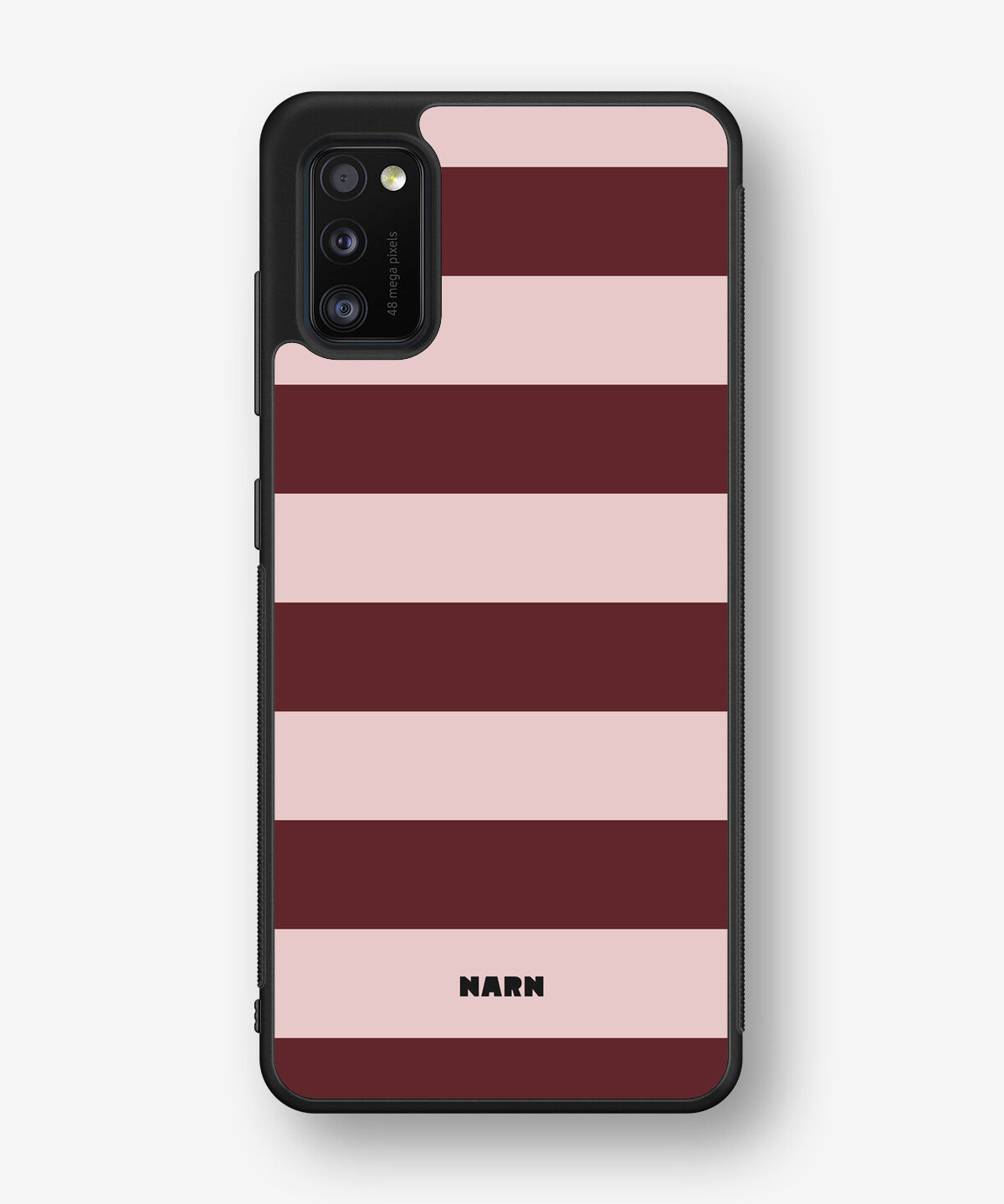 Samsung Galaxy A41 (2020) Hard Case – Cranberry Stripe - View 1
