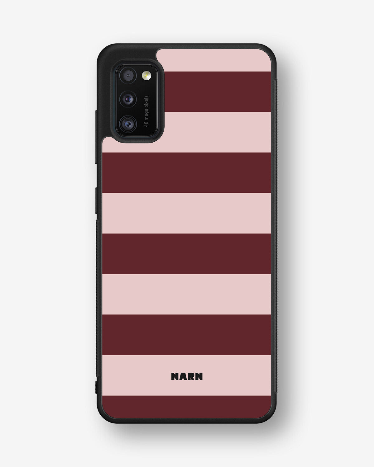 Samsung Galaxy A41 (2020) Hard Case – Cranberry Stripe - View 1