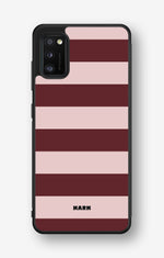 Samsung Galaxy A41 (2020) Hard Case – Cranberry Stripe - View 1