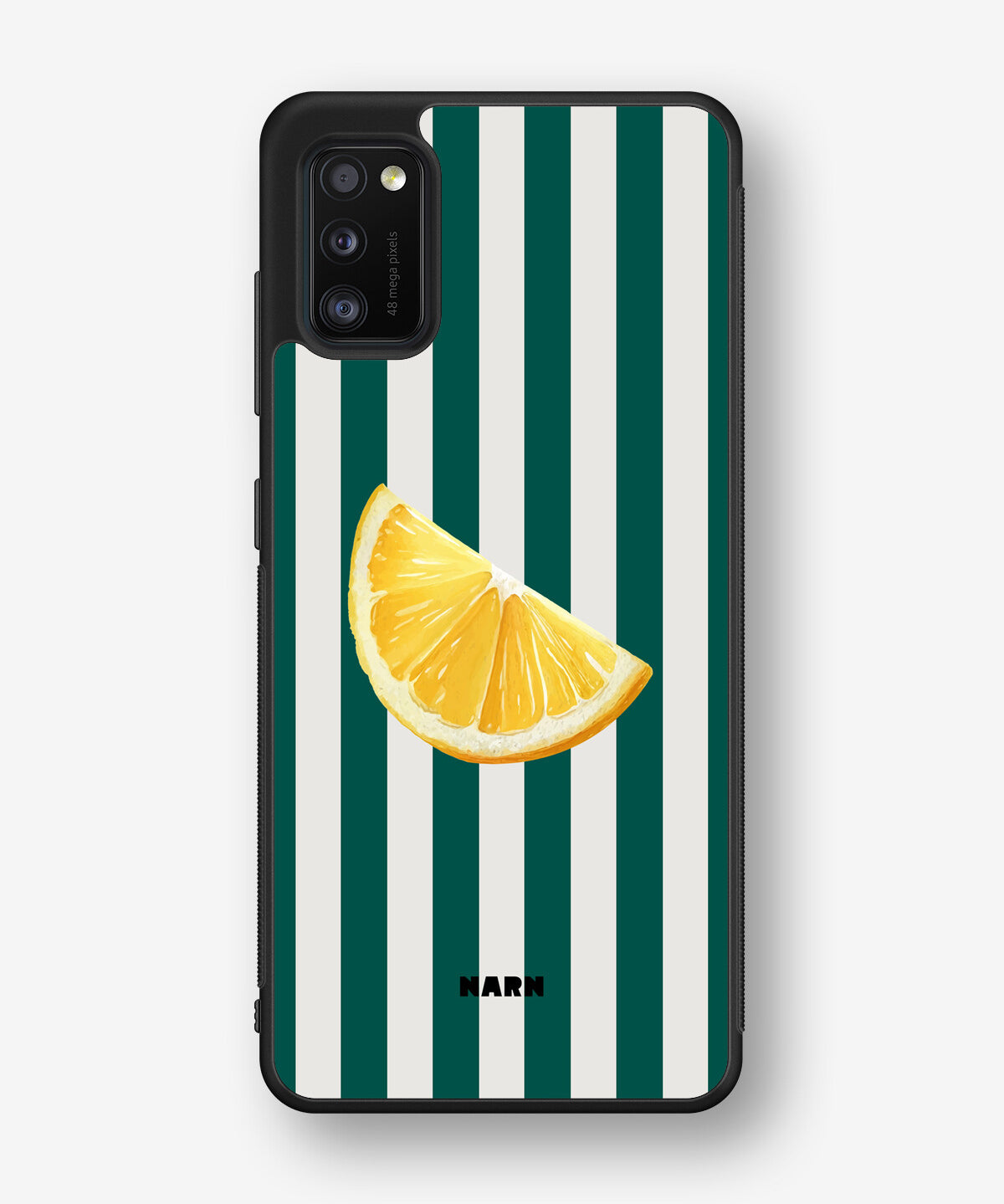 Samsung Galaxy A41 (2020) Hard Case – Lemon Stripes - View 1