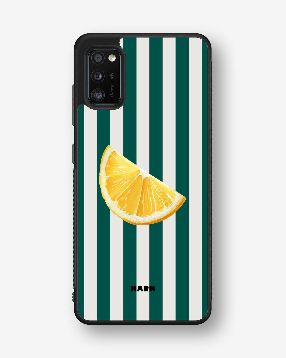 Samsung Galaxy A41 (2020) Hard Case – Lemon Stripes - View 1