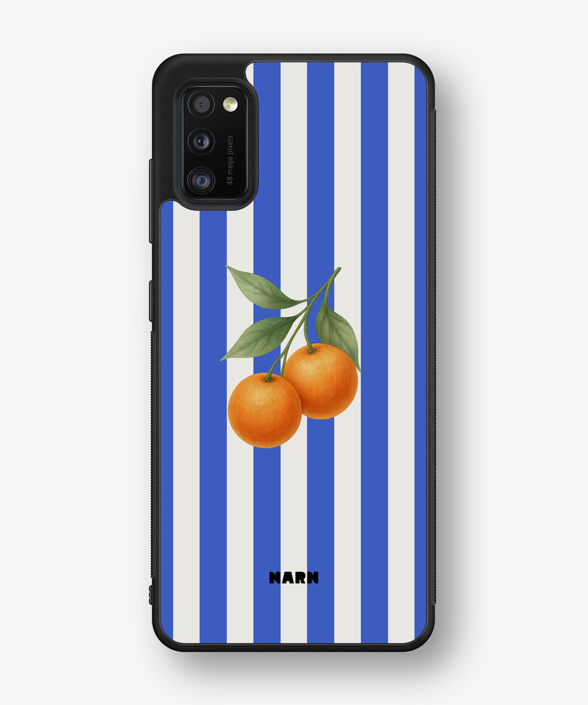 Samsung Galaxy A41 (2020) Hard Case – Orange Stripes - View 1