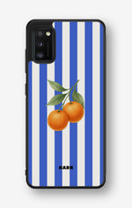 Samsung Galaxy A41 (2020) Hard Case – Orange Stripes - View 1