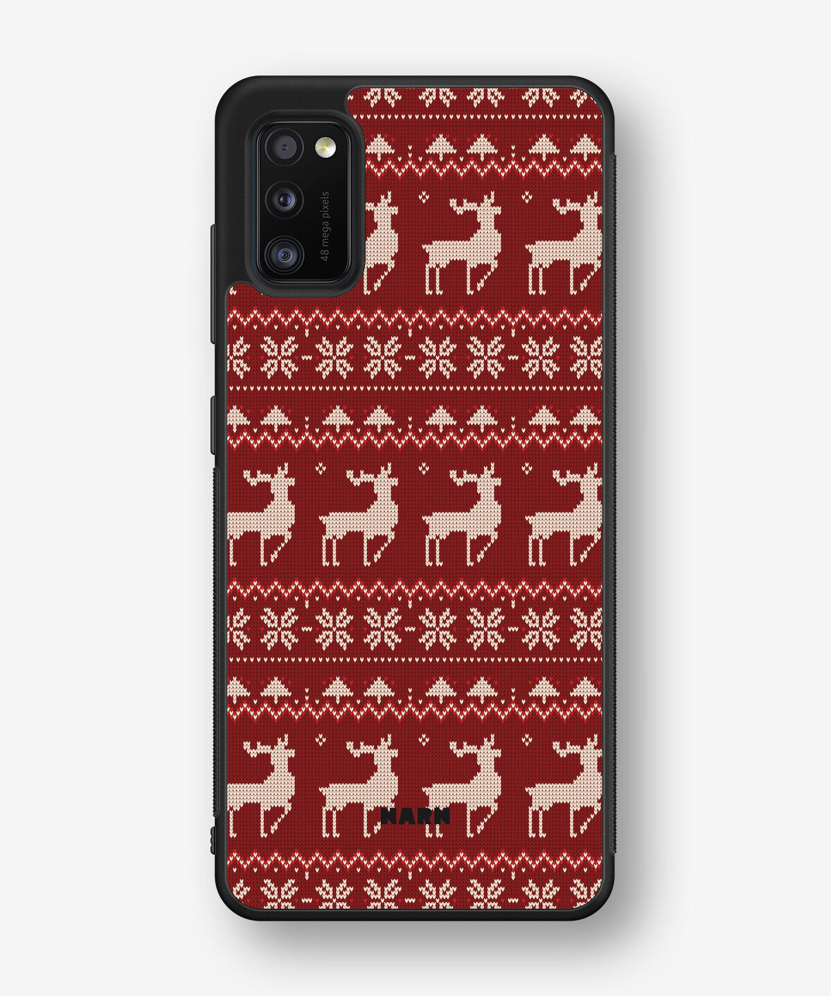 Samsung Galaxy A41 (2020) Hard Case – Reindeer Knit - View 1