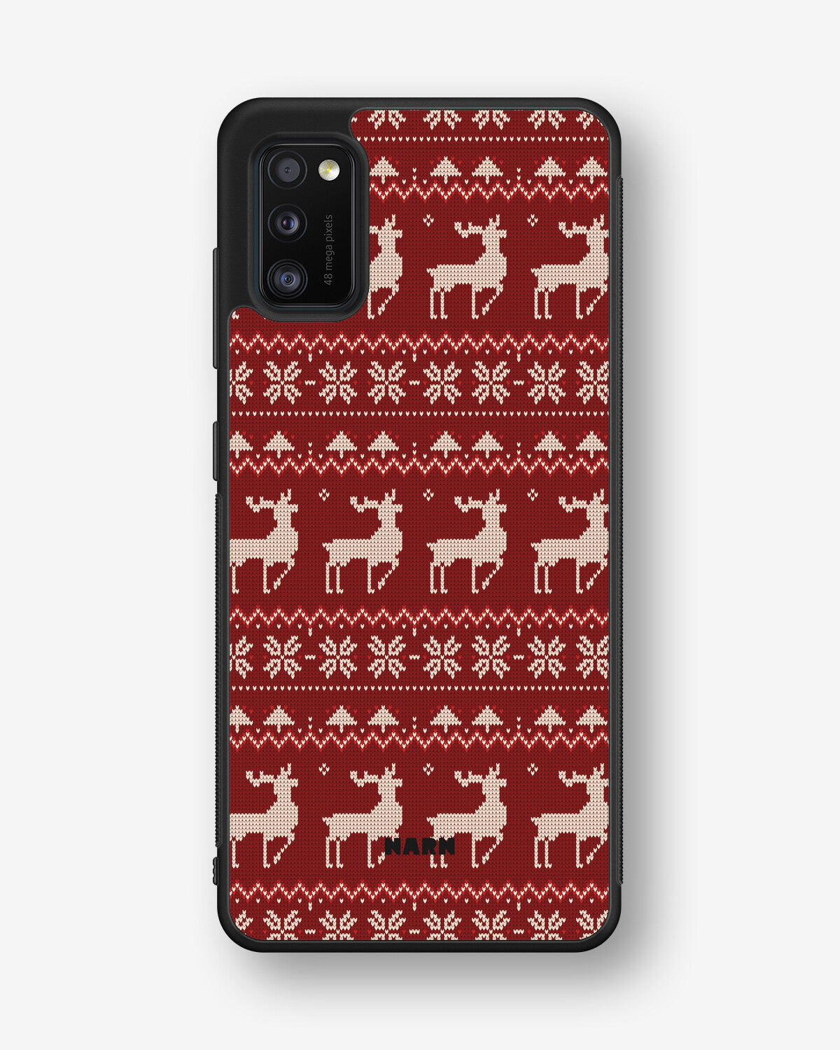 Samsung Galaxy A41 (2020) Hard Case – Reindeer Knit - View 1