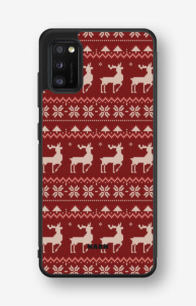 Samsung Galaxy A41 (2020) Hard Case – Reindeer Knit - View 1