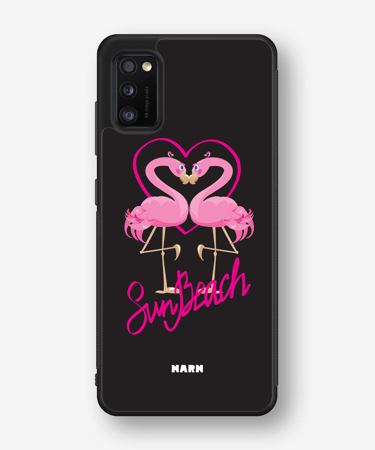 Samsung Galaxy A41 (2020) Hard Case – Beach Flamingo - View 1