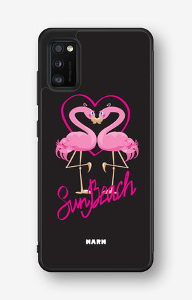 Samsung Galaxy A41 (2020) Hard Case – Beach Flamingo - View 1