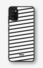 Samsung Galaxy A41 (2020) Hard Case – Black Stripes - View 1