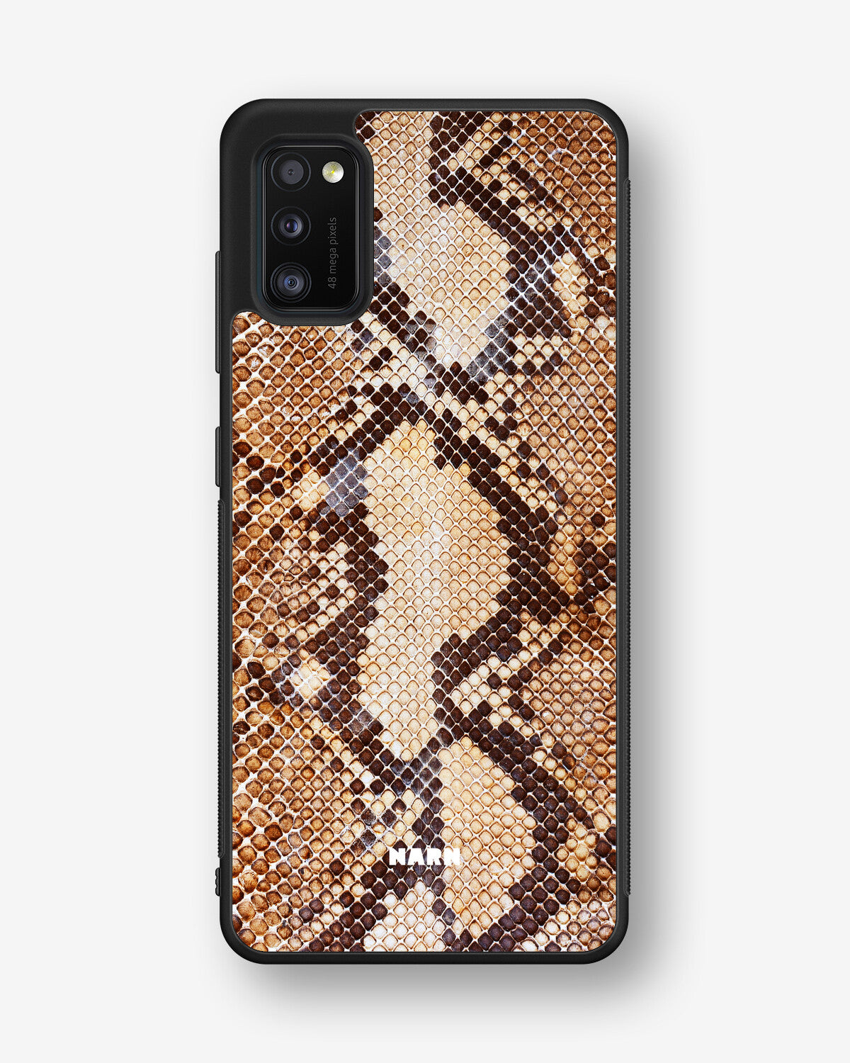 Samsung Galaxy A41 (2020) Hard Case – Brown Snakeskin - View 1