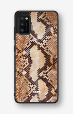 Samsung Galaxy A41 (2020) Hard Case – Brown Snakeskin - View 1
