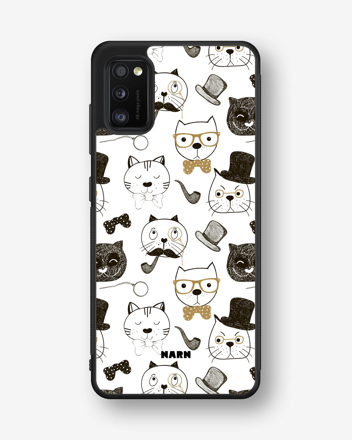 Samsung Galaxy A41 (2020) Hard Case – Cartoon Cats - View 1