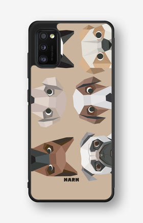 Samsung Galaxy A41 (2020) Hard Case – Cute Dogs - View 1