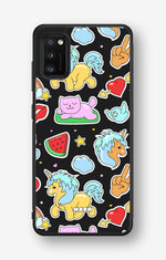 Samsung Galaxy A41 (2020) Hard Case – Cute Stickers - View 1