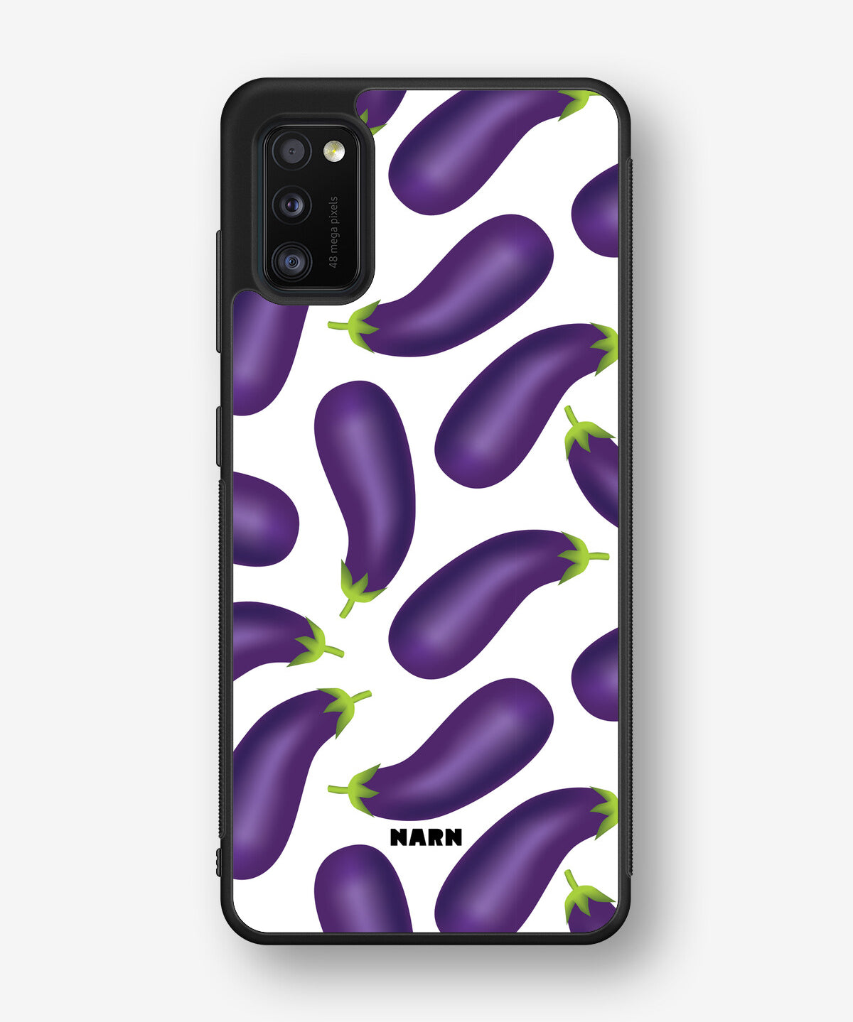 Samsung Galaxy A41 (2020) Hard Case – Eggplant Pattern - View 1