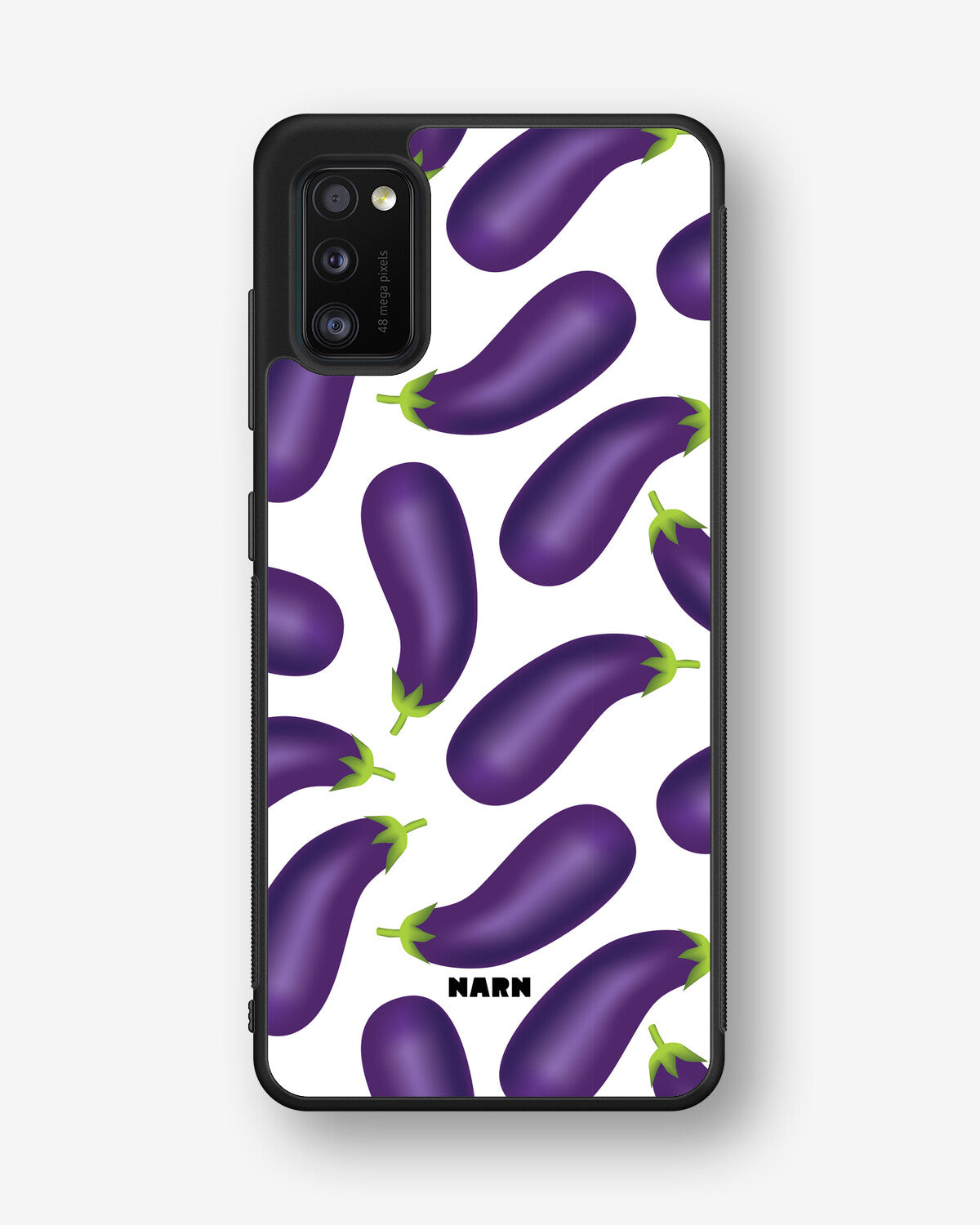 Samsung Galaxy A41 (2020) Hard Case – Eggplant Pattern - View 1