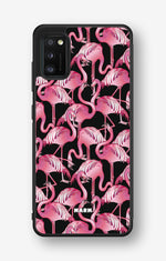 Samsung Galaxy A41 (2020) Hard Case – Flamingos - View 1