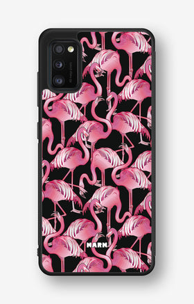Samsung Galaxy A41 (2020) Hard Case – Flamingos - View 1
