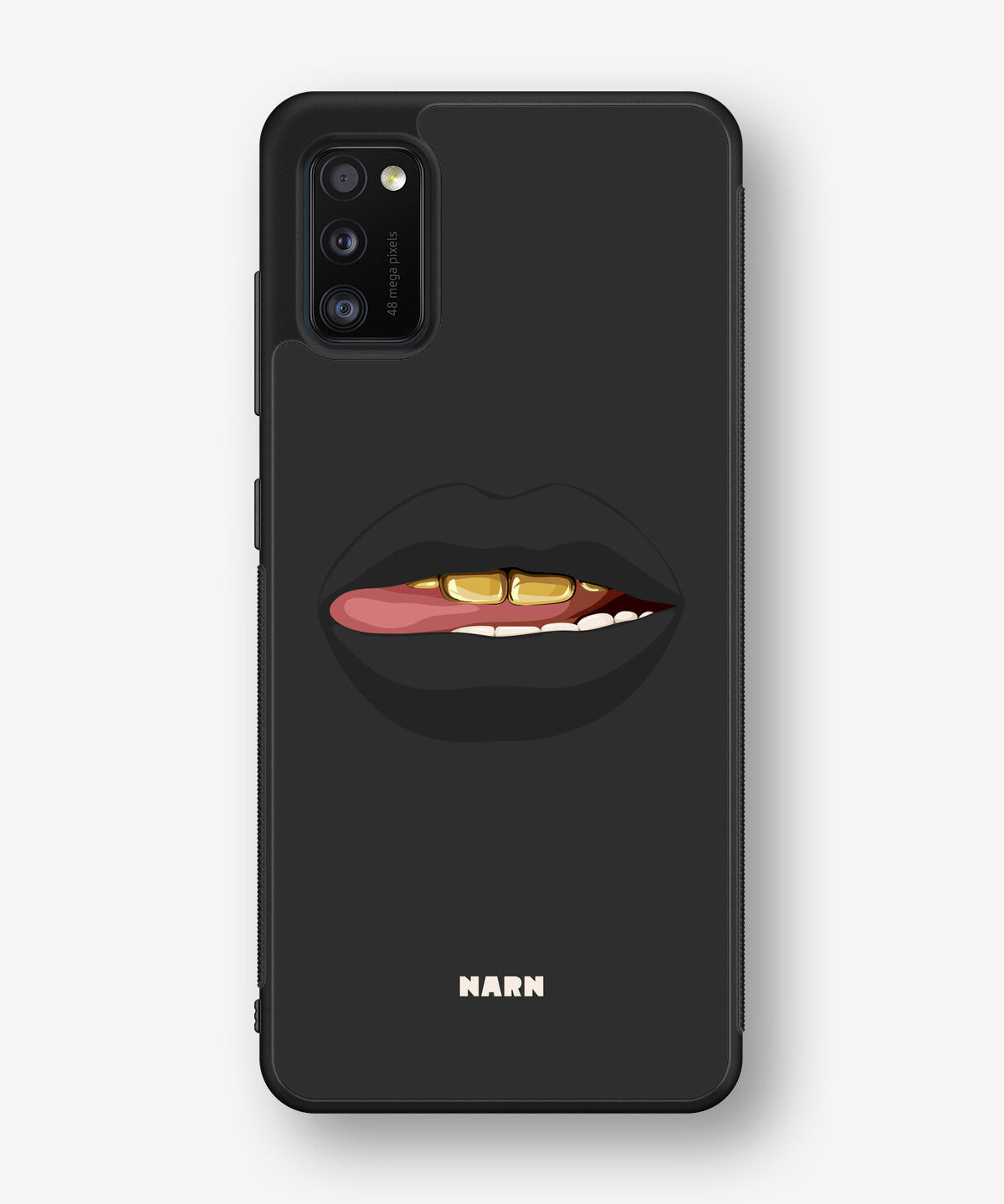 Samsung Galaxy A41 (2020) Hard Case – Golden Lips - View 1