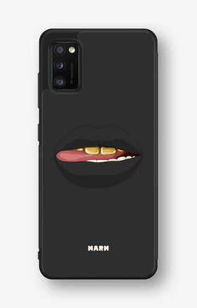 Samsung Galaxy A41 (2020) Hard Case – Golden Lips - View 1