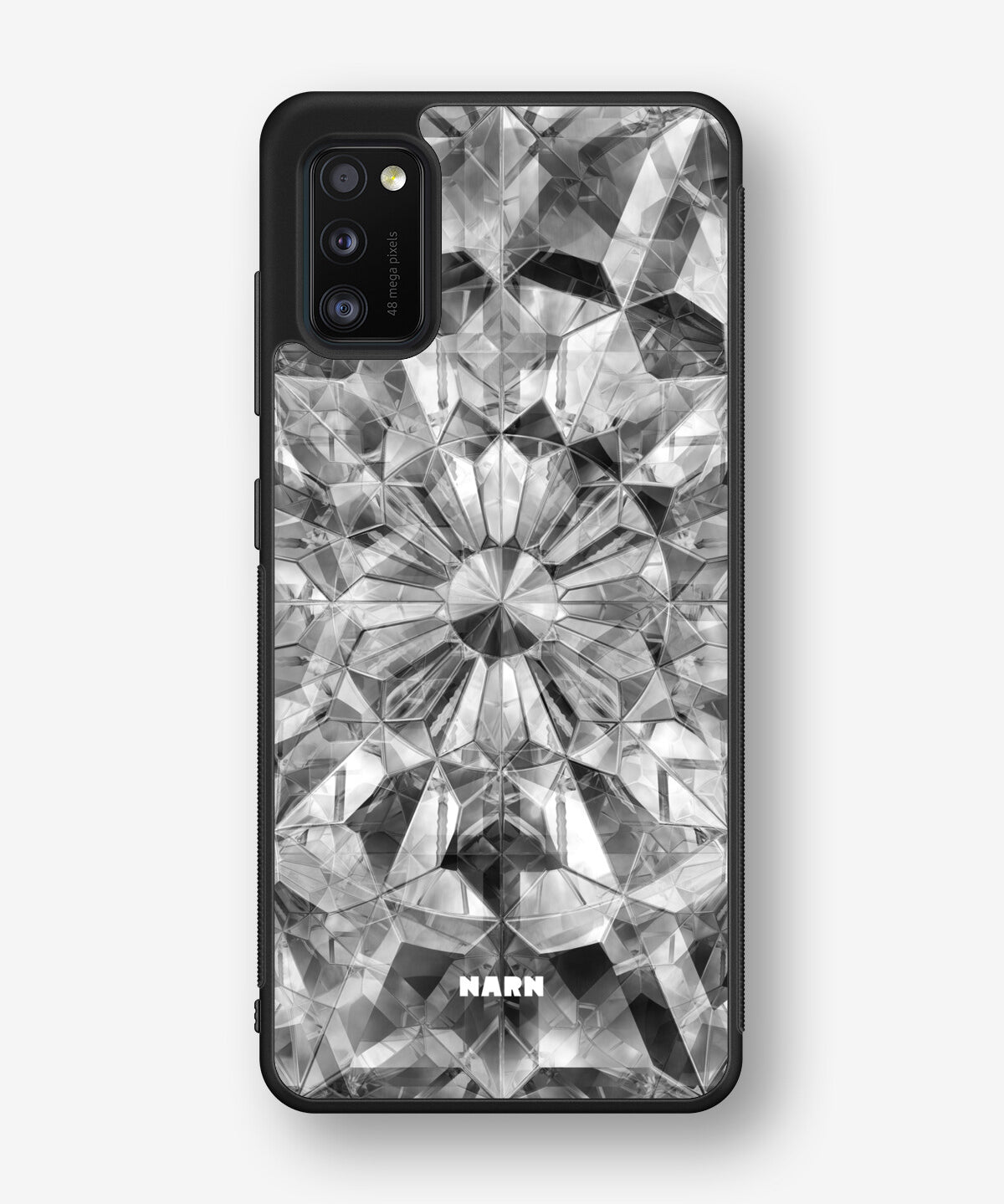 Samsung Galaxy A41 (2020) Hard Case – Grey Crystals - View 1