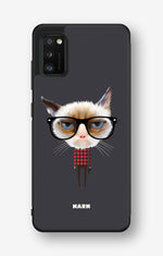 Samsung Galaxy A41 (2020) Hard Case – Hipster Cat - View 1