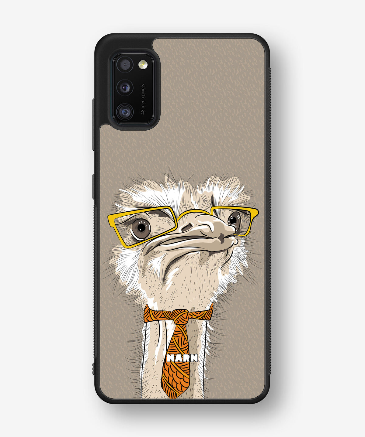 Samsung Galaxy A41 (2020) Hard Case – Hipster Ostrich - View 1