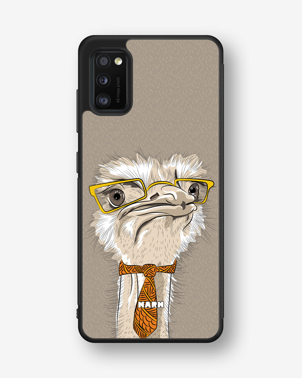 Samsung Galaxy A41 (2020) Hard Case – Hipster Ostrich - View 1