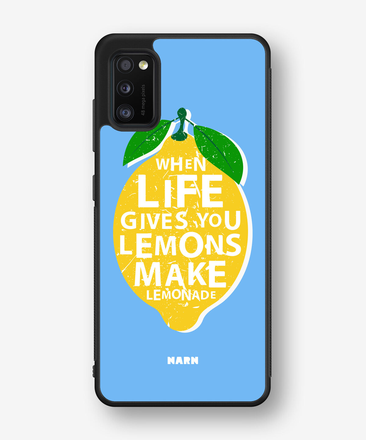Samsung Galaxy A41 (2020) Hard Case – Lemon Quote - View 1