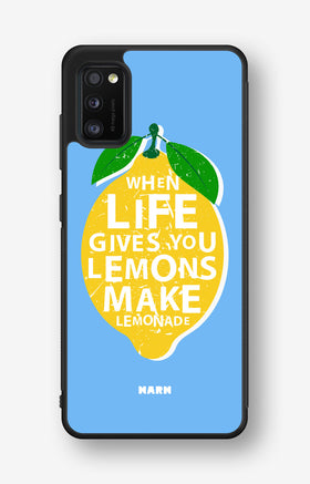 Samsung Galaxy A41 (2020) Hard Case – Lemon Quote - View 1