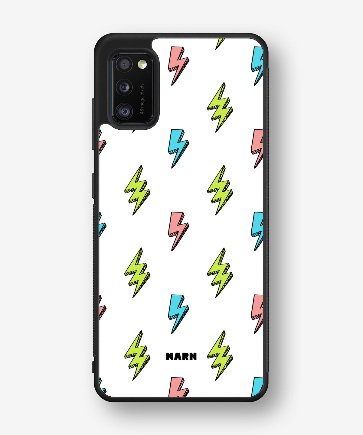 Samsung Galaxy A41 (2020) Hard Case – Lightning Bolts - View 1