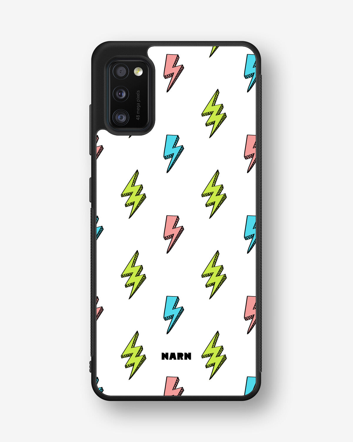 Samsung Galaxy A41 (2020) Hard Case – Lightning Bolts - View 1
