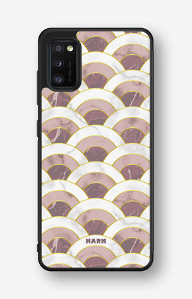 Samsung Galaxy A41 (2020) Hard Case – Pink Marble Waves - View 1