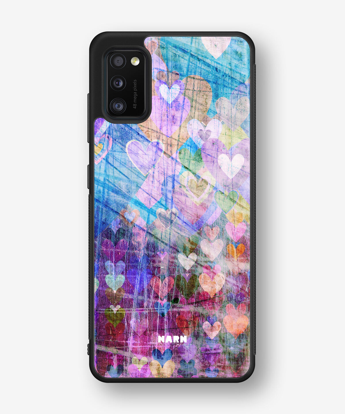 Samsung Galaxy A41 (2020) Hard Case – Purple Hearts - View 1