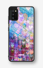 Samsung Galaxy A41 (2020) Hard Case – Purple Hearts - View 1