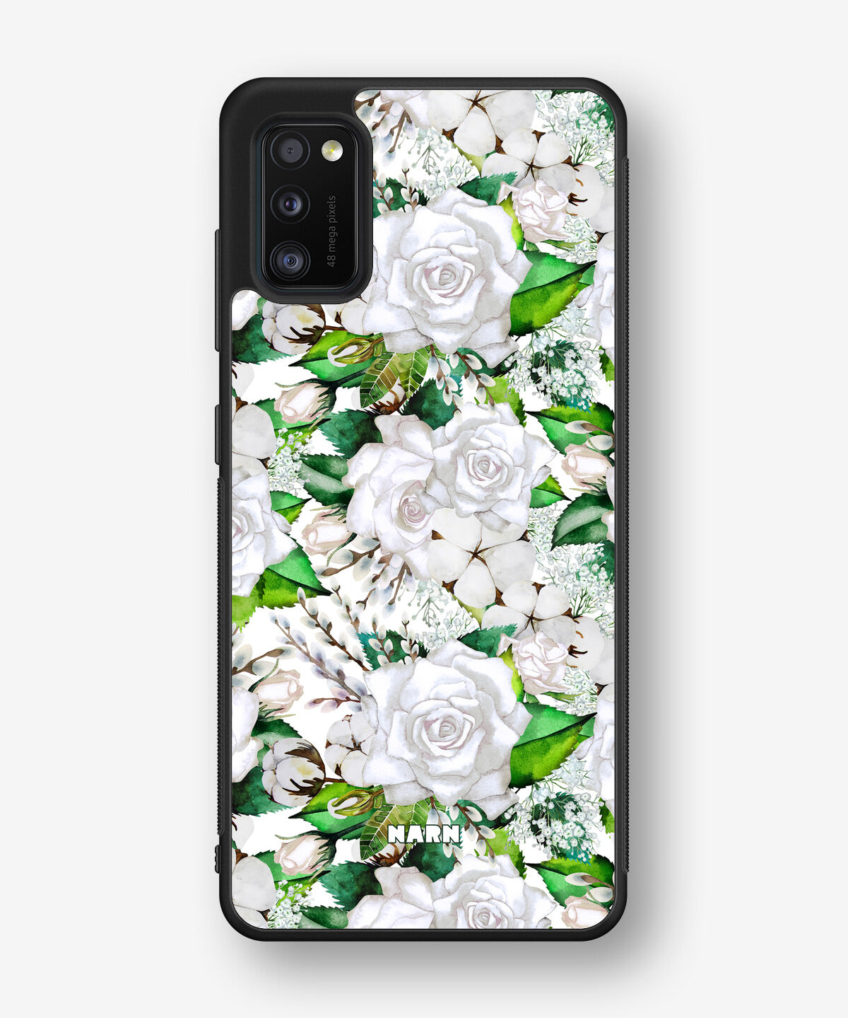 Samsung Galaxy A41 (2020) Hard Case – White Bloom - View 1
