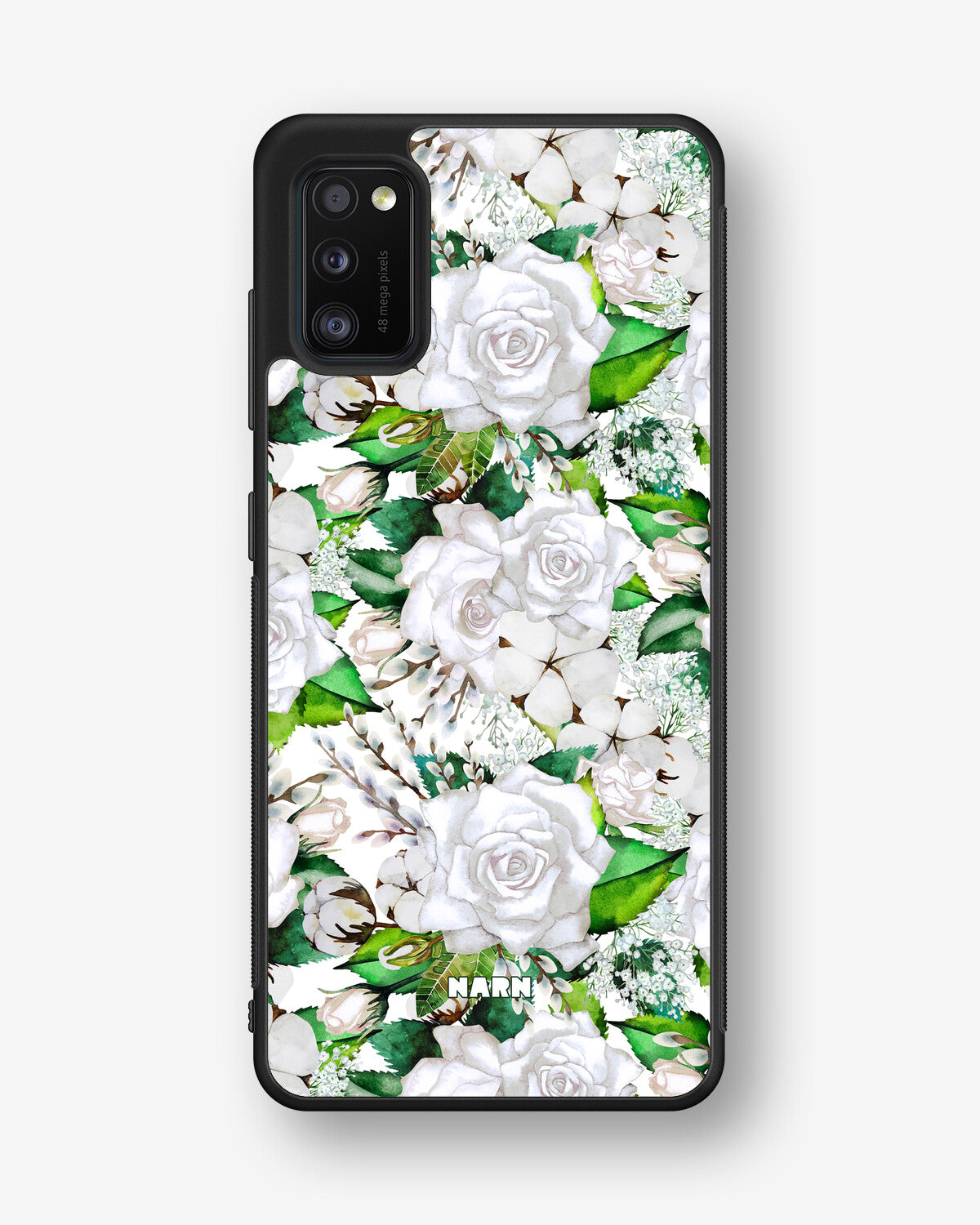 Samsung Galaxy A41 (2020) Hard Case – White Bloom - View 1