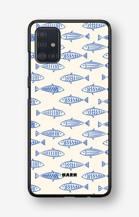 Samsung Galaxy A51 Hard Case – Blue Catch - View 1