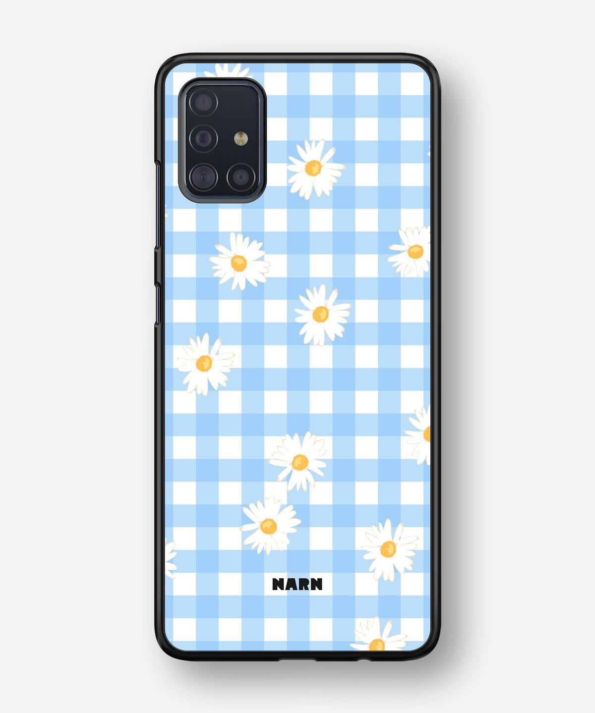 Samsung Galaxy A51 Hard Case – Blue Daisies - View 1