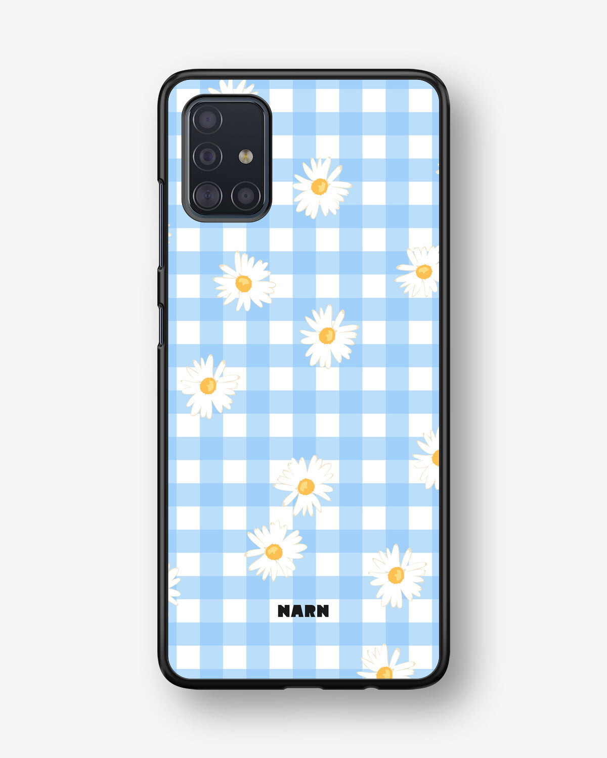 Samsung Galaxy A51 Hard Case – Blue Daisies - View 1