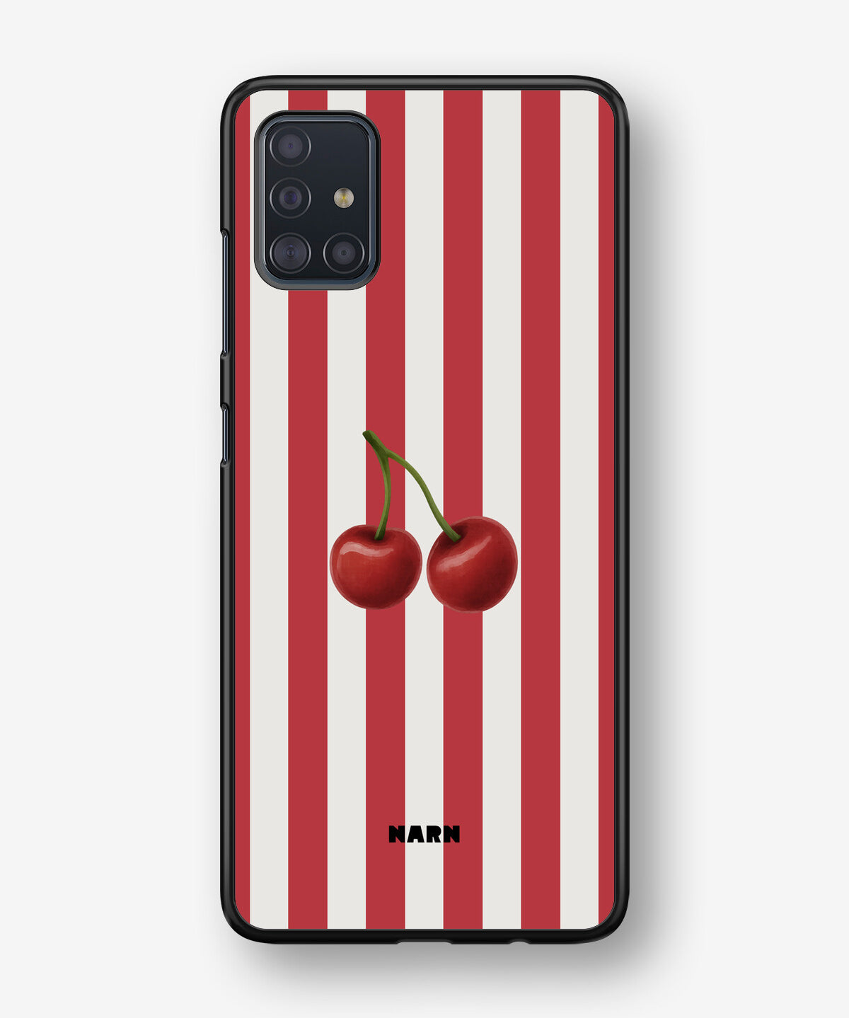 Samsung Galaxy A51 Hard Case – Cherry Stripes - View 1