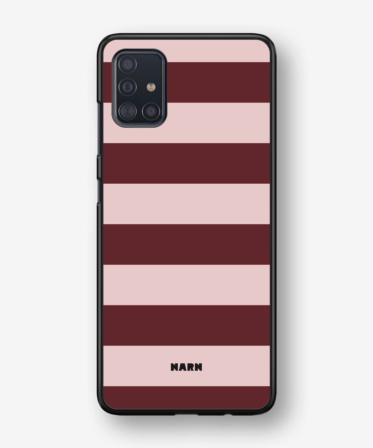 Samsung Galaxy A51 Hard Case – Cranberry Stripe - View 1