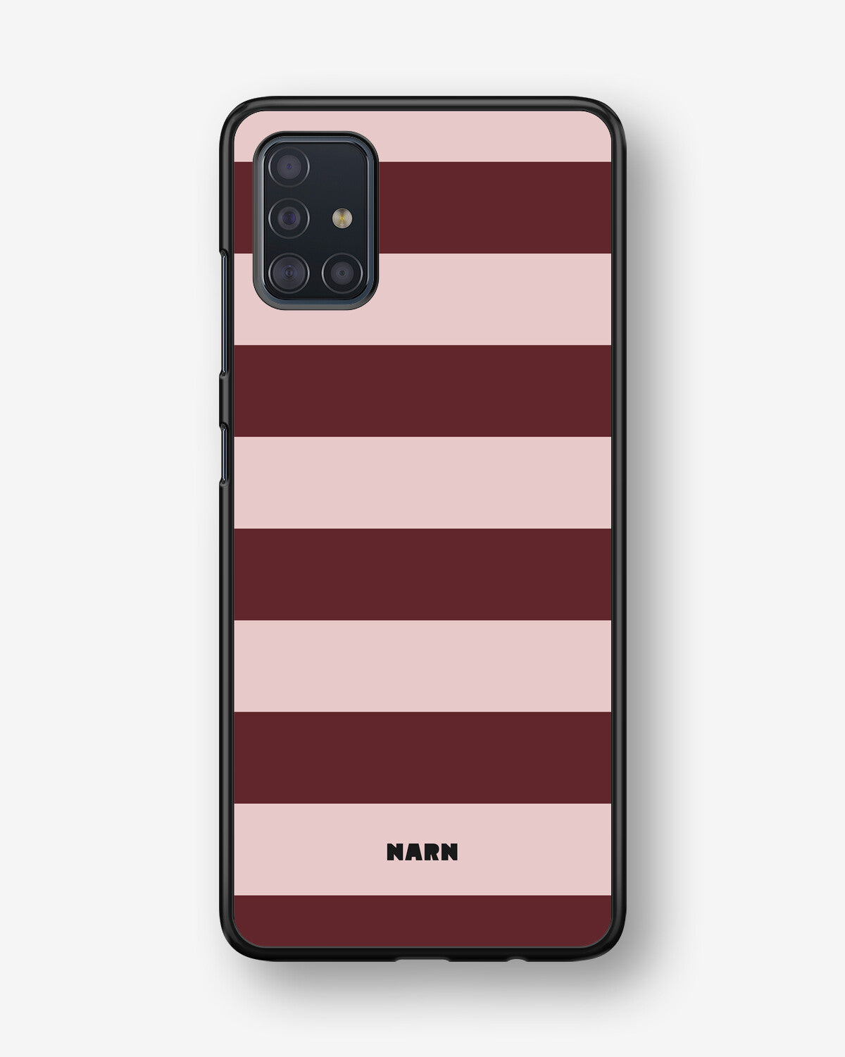 Samsung Galaxy A51 Hard Case – Cranberry Stripe - View 1