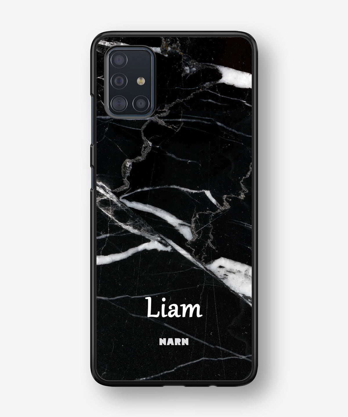 Samsung Galaxy A51 Hard Case – Custom - Black Marble - View 1