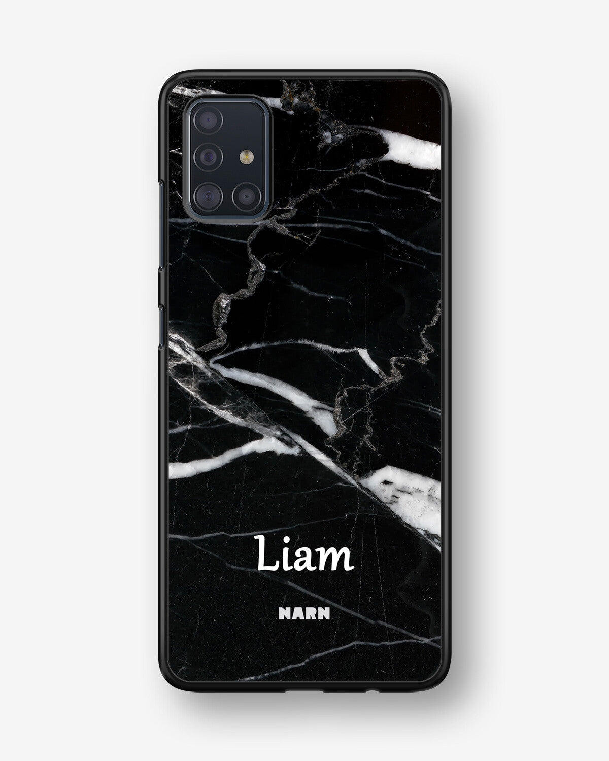 Samsung Galaxy A51 Hard Case – Custom - Black Marble - View 1