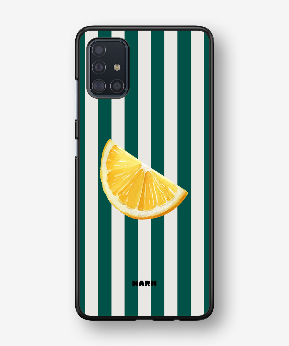 Samsung Galaxy A51 Hard Case – Lemon Stripes - View 1