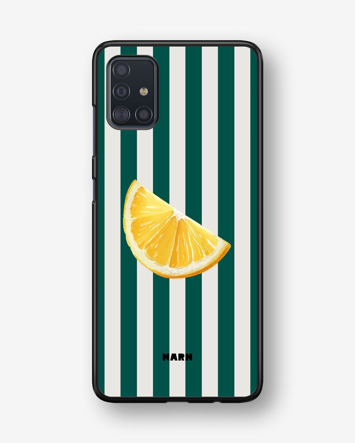 Samsung Galaxy A51 Hard Case – Lemon Stripes - View 1