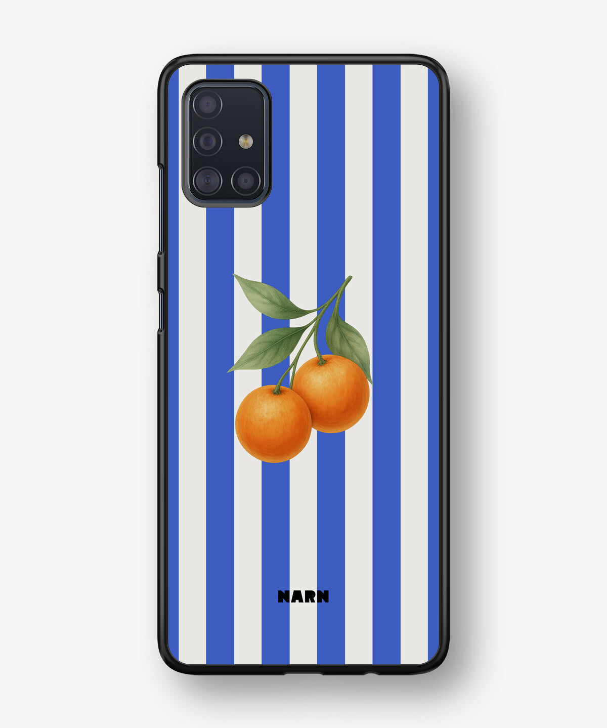 Samsung Galaxy A51 Hard Case – Orange Stripes - View 1